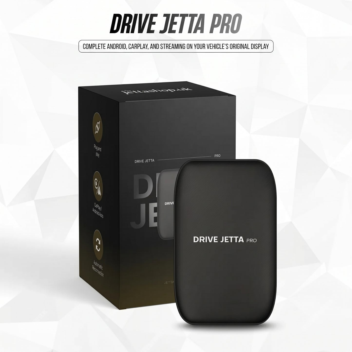 DriveJetta Pro™ — Full Android experience with CarPlay and streaming on your car's original screen [LAUNCHING 2026]