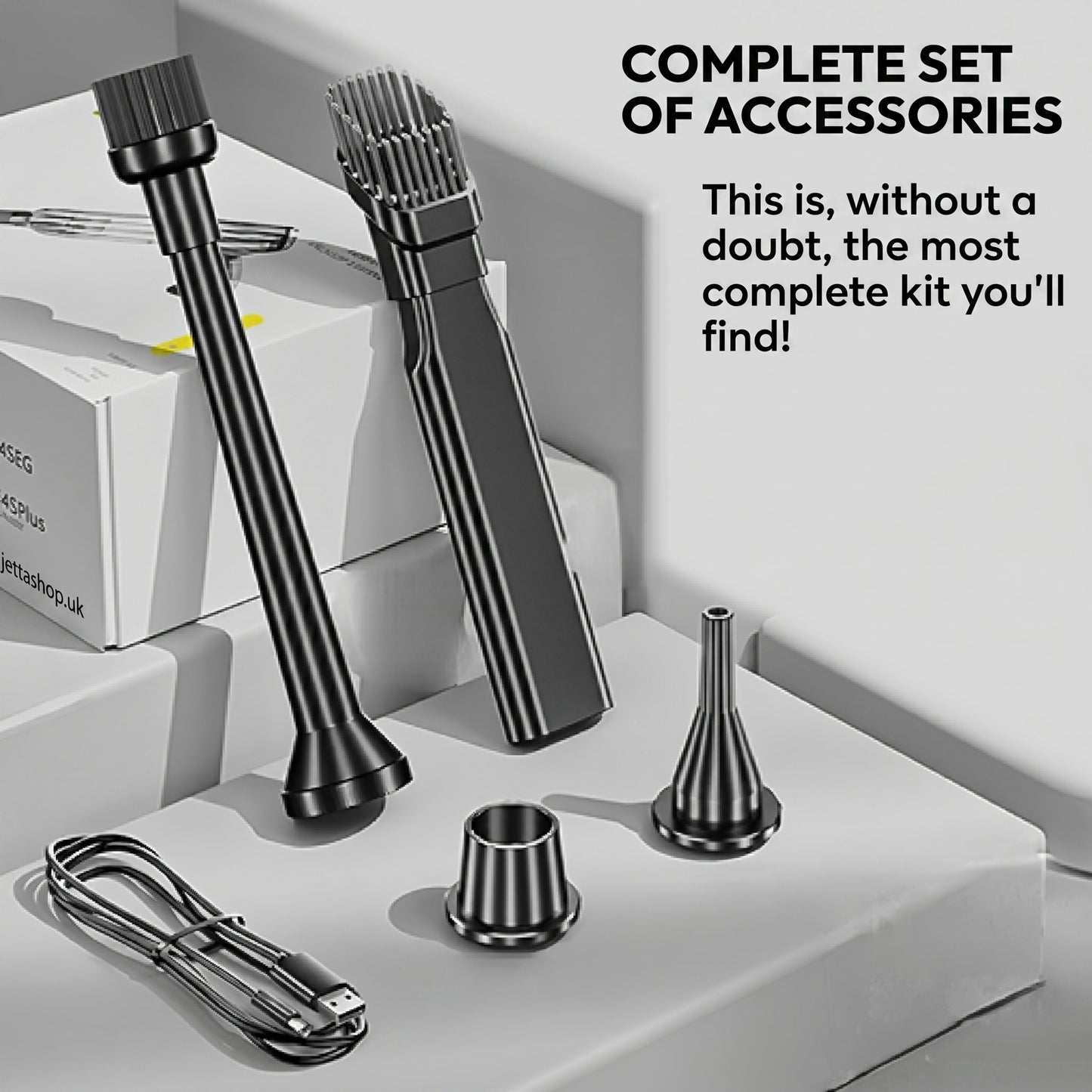 MaxJetta™️ Handheld Vacuum Cleaner + 4 Exclusive Accessories - [EXCLUSIVE GIFT + LIMITED STOCK]